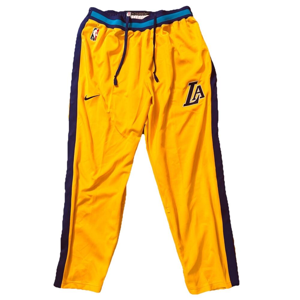 Lakers Pants Men's SZ XXL  Yellow Purple Nike Showtime City Edition Warm Up 75th